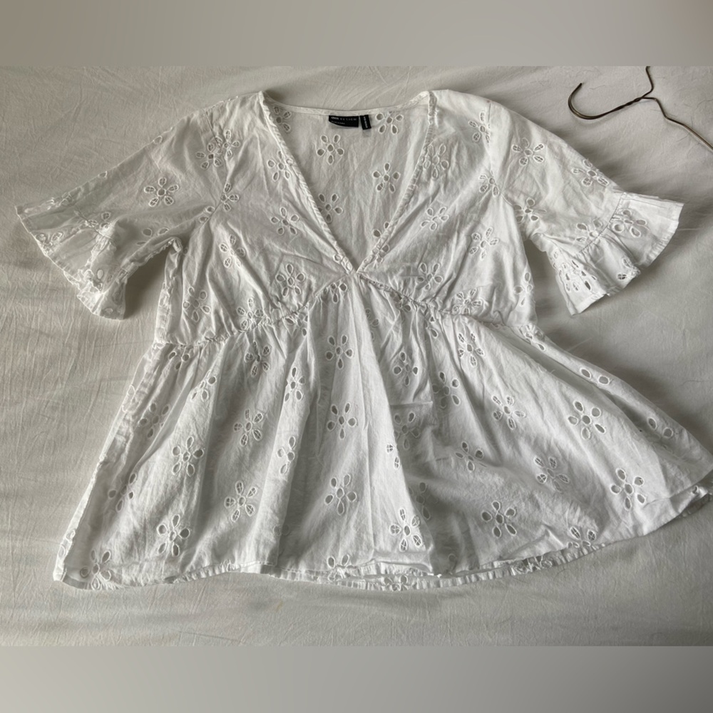 ASOS white cotton blouse sz 4